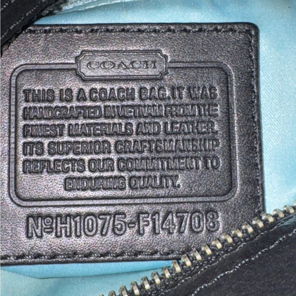 Coach Zoe hobo bag in a black and grey signature canvas OS - Picture 3 of 12